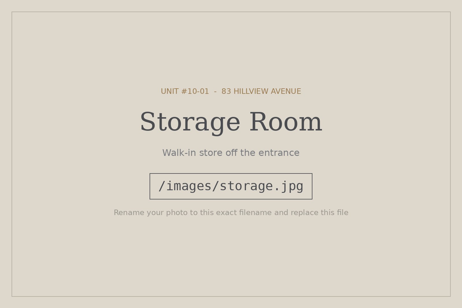 Storage room